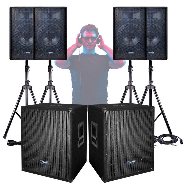 Pack Sonorisation DJ Complet BM Sonic BMS-12-ARRAY-BT MKII Avec Caisson Et Enceintes Array