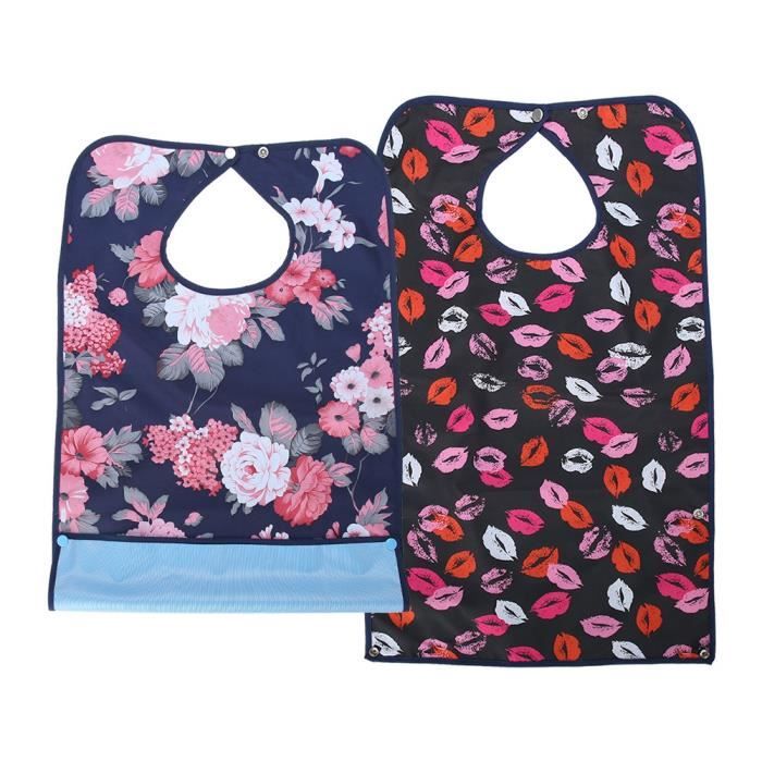 GOTOTOP Bavoir adulte Bavoir imperméable pour personnes âgées adulte