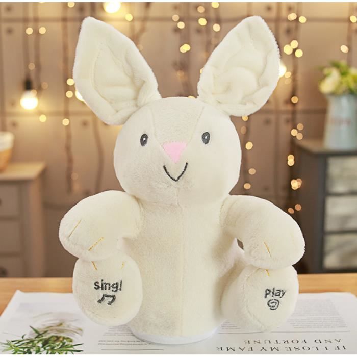 Peek A Boo Mignon Electrique Lapin En Peluche Jouet Interactif Jouet Bebe Enfant Cadeau Anniversaire Blanc 30cm Cdiscount Jeux Jouets Peek A Boo Mignon Electrique Lapin En Peluche Jouet Interactif Jouet Bebe Enfant Cadeau Anniversaire Blanc 30cm Cdiscount Jeux Jouets