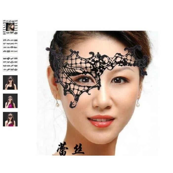 Lot De 42 Masques Vénitiens Noirs En Dentelle - Pour Soirée Mascarade, Bal Costumé Et Événements Festifs