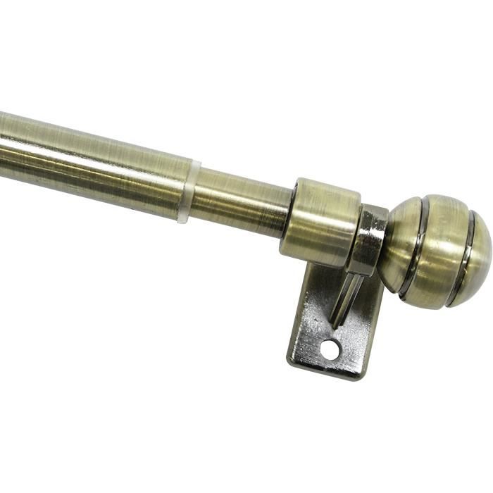 Tringle à Rideau Extensible Florida Tilldekor - Argent, 55-85 Cm, Inclut Supports Et Vis, Pour Décoration Bistrot Ou Cuisine