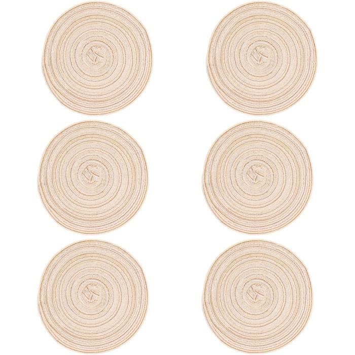 Sets De Table Et Dessous De Verre Lavables, Rectangulaires Résistant à La Chaleur Et