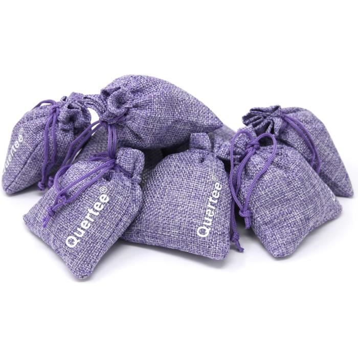 8 sachets de lavande en lin Sachets parfumés de 15 g (120 g au total