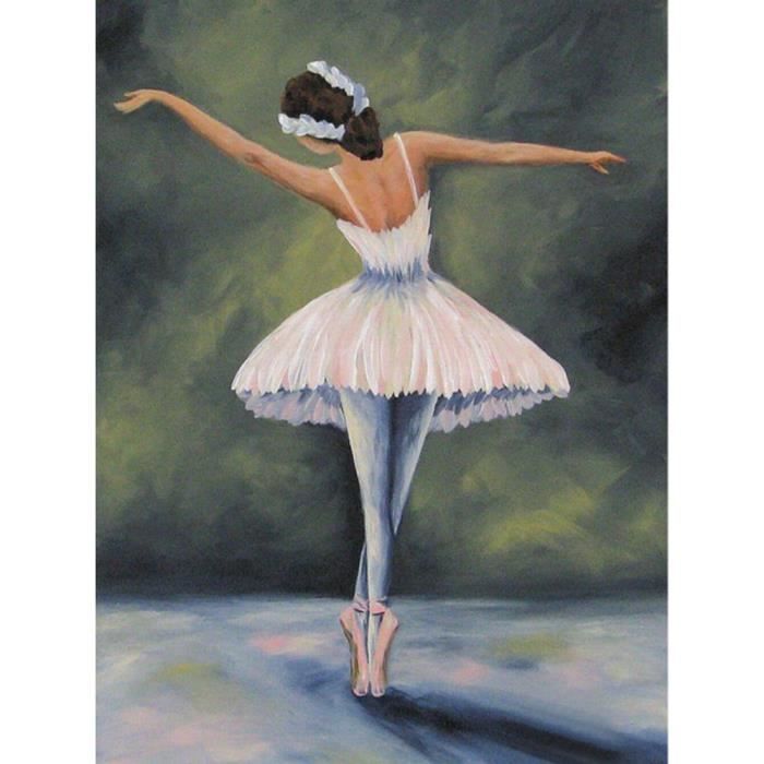 Kit Peinture Diamant 5D Danseuse Ballet 30x40cm - DIY Adulte, Complet, Brillant Et Relaxant - 8
