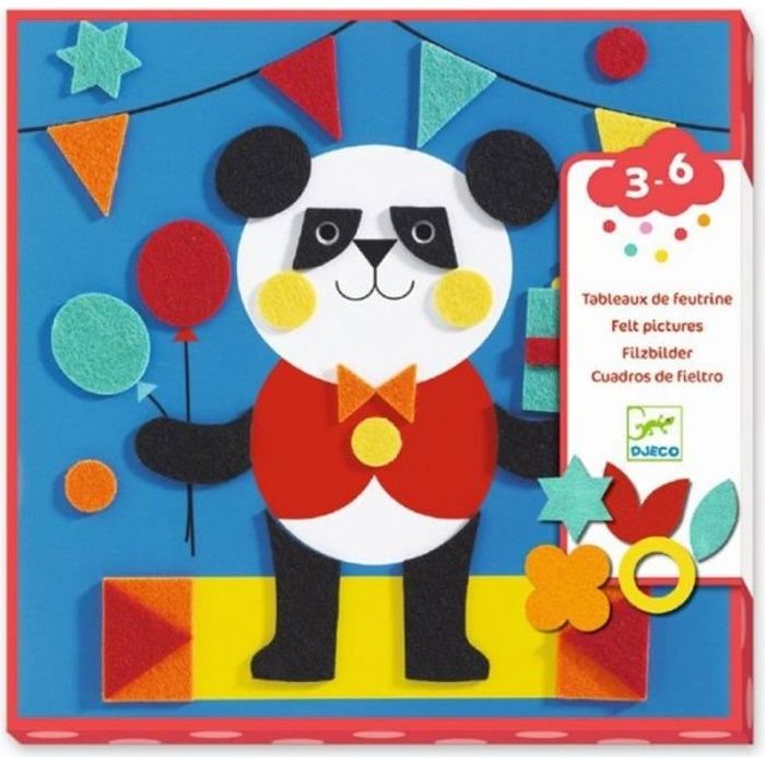 Activités manuelles pour enfants 3 ans collage feutrine enfant