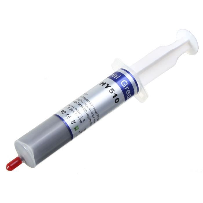 Pâte thermique – HY510 – 30g – Évite la surchauffe – Couleur gris – Taille 155×21 cm