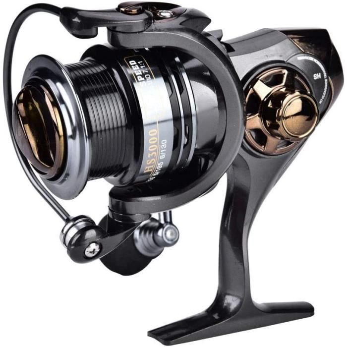 Moulinet Pêche Mer HS3000 7.1:1 - Moulinet Baitcasting Léger Métal Grande Vitesse - Eau Douce Et Mer
