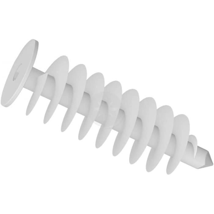 Lot de 10 chevilles de fixation pour isolation en polystyrène 24 mm x 50 mm4,5 mm[451