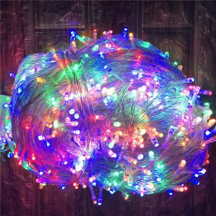 Exterieur Noel Eclairage 100m 50m Led Guirlandes Lumineuses Rue Guirlande Decoration Pou Modele Yellow 50m 400led Miledcb05085 Cdiscount Maison