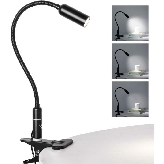 Lampe de Lecture avec Pince, 4W Lampe de Bureau LED Lampe Pince