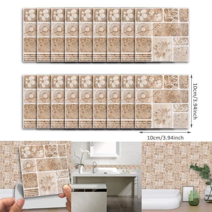 ENCOFT 18pcs Autocollants pour Carreaux Rectangulaire, Stickers