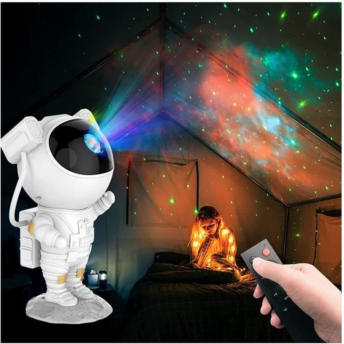 Projecteur Ciel étoilé Enfant Astronaute - LED Multicolore Avec Télécommande - Nébuleuses Et Galaxies