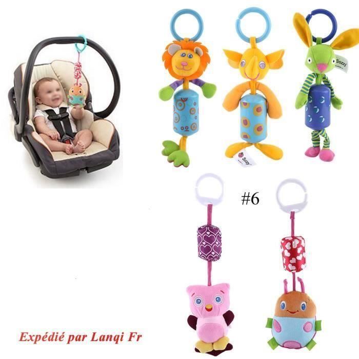 Cloches animale Toy Lit bébé Bells Enfants développement Peluches Rattle Belle