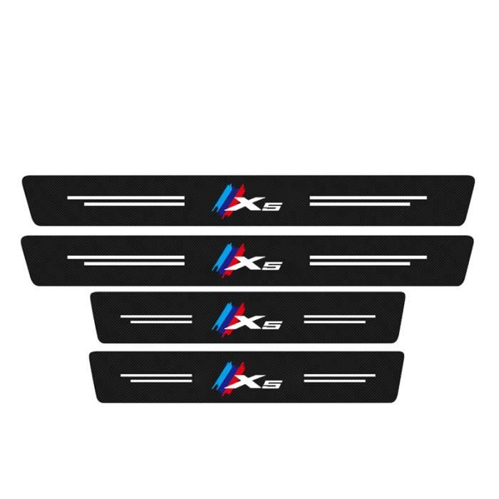 KLHYWEN Autocollants Protection Seuil Porte De Voiture Pour Peu-geot, 4 Pièces Accessoires De Décoration De Plinthes Auto En Fibre Carbone De