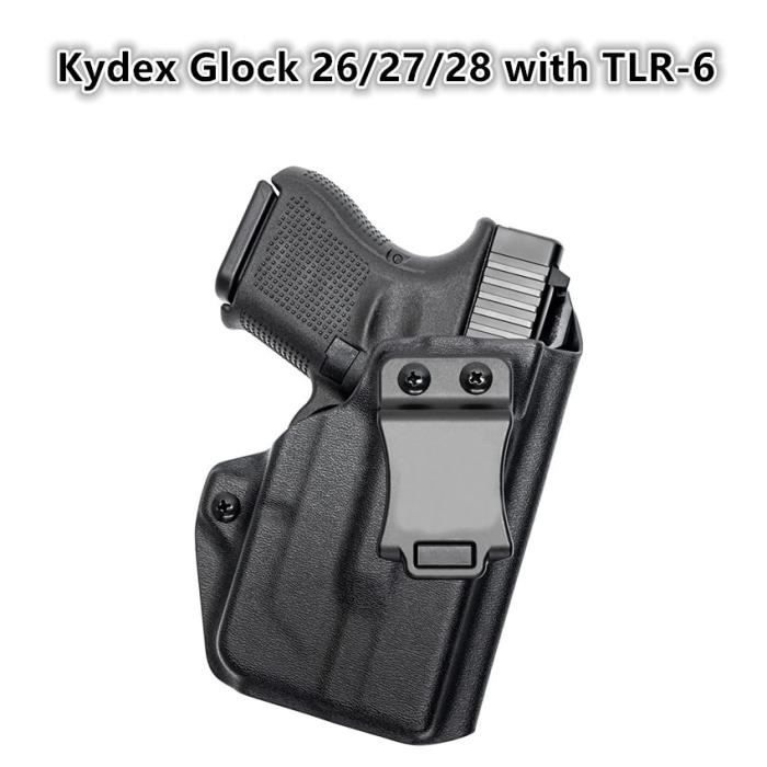 Kydex Glock 26 Fibre De Carbone Kydex Iwb Pour Glock G 26 27 28 33 43