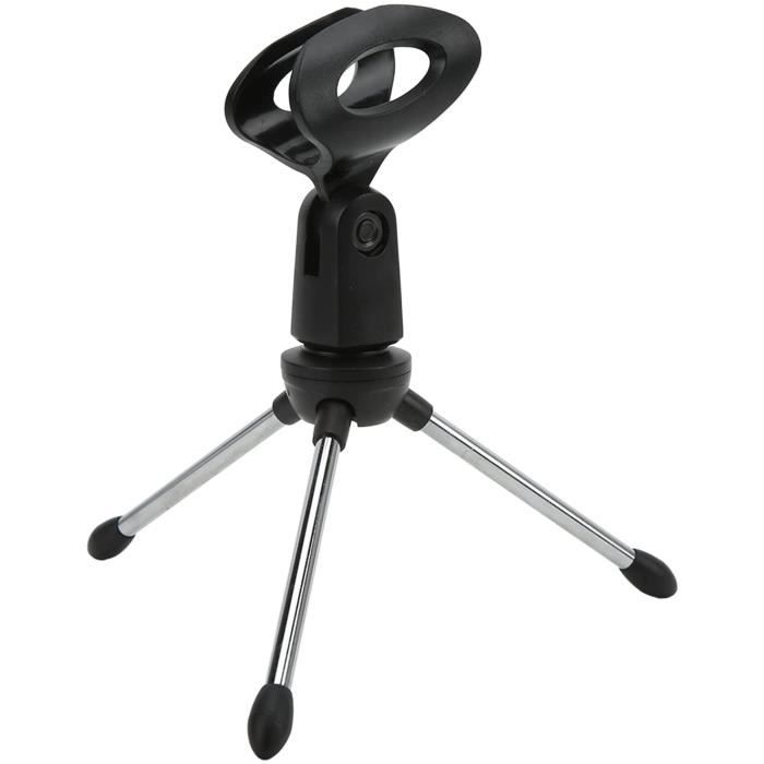 Support De Boisson Réglable Pour Pied De Micro - Hauteur Et Rotation 360° Ajustables - Compatible Avec La Plupart Des Pieds De Micro - Noir