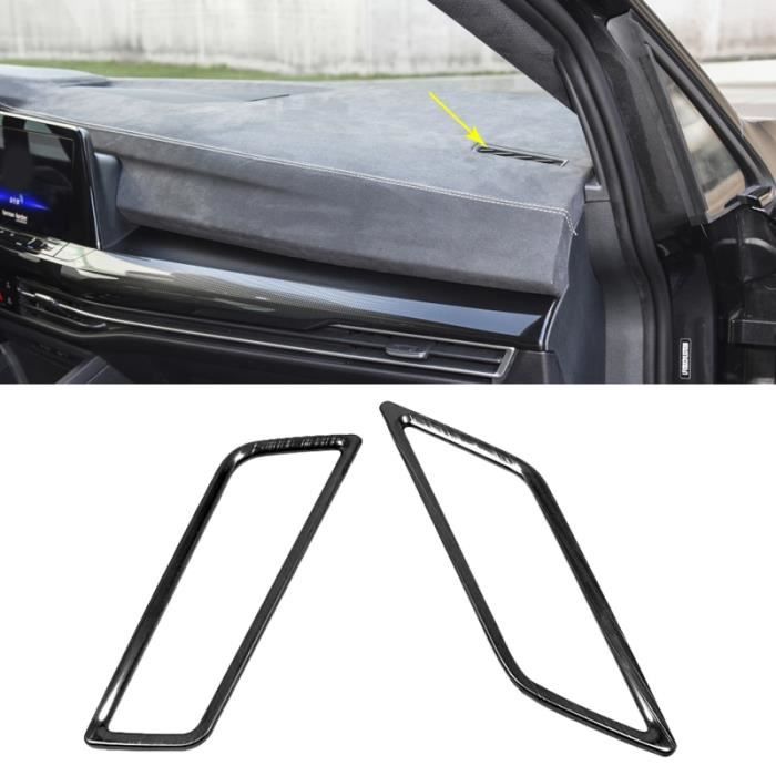 Décoration intérieure,Accessoires d'intérieur de voiture pour Volkswagen VW Golf  8 MK8 2020 2021 LHD,couvercle - Type Black steel -I - Cdiscount Auto