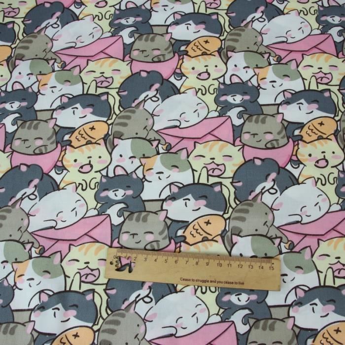 Tissus Coton Imprime Chat Cdiscount