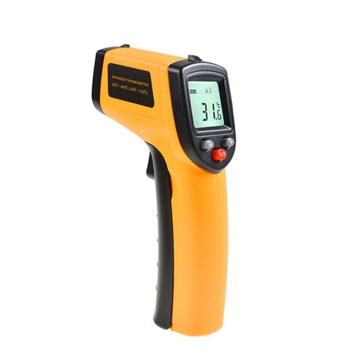 SJLERST Thermometre Infrarouge, Pistolet De Temperature Laser Numerique Sans Contact 58 F A 1112 F 50 C A 600 C Avec Ecran Lcd Hw600 81217407 - 4