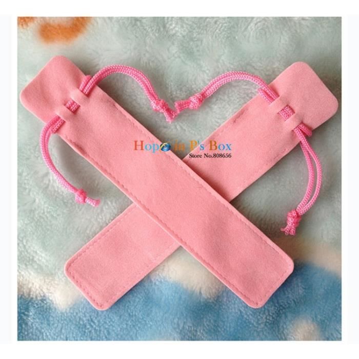 CREATCABIN 4 Pochette En Velours Avec Cordon De Serrage Rouge Noir