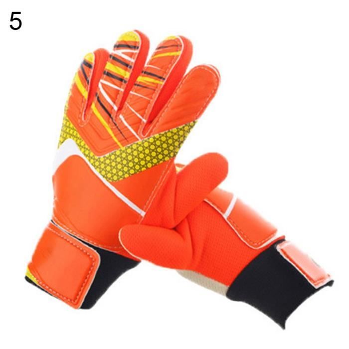 Gants De Gardien De But LUMAZU – Double Protection Poignet, Latex Antidérapant, Maille Respirante – Enfants (7-12 Ans)