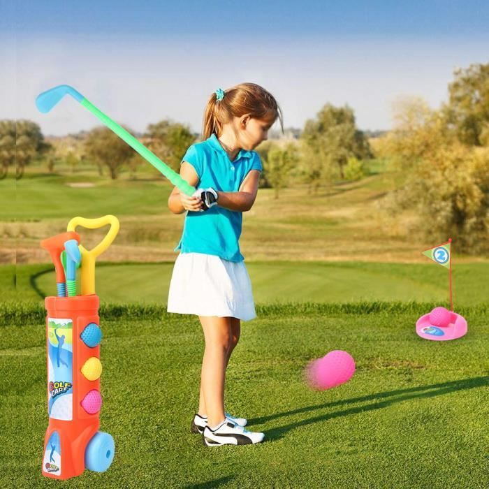 Drfeify Ensemble Mini Golf Club Sports de plein air enfants jouet cadeau Mini  jeu de golf balles cadeau Parent enfant Golf Club - Cdiscount Sport