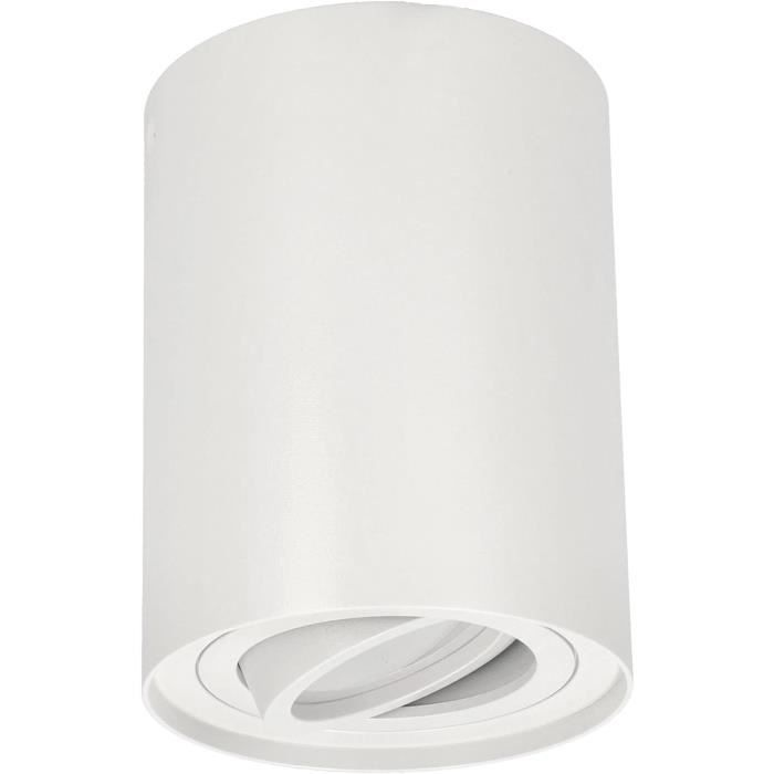 Spot En Saillie Simple Skand 1 White Gu10 Plafonnier Apparent Avec ...