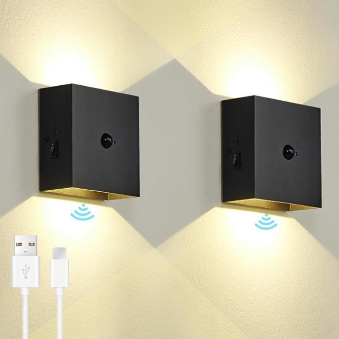 Lampe Murale Sans Fil, Led Applique Murale Rechargeable Interieur Avec