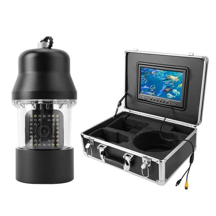 Recordeur DVR De 9 Pouces 100M Pêche sous-Marin Caméra Vidéo Fish Fish Fish Fisher IP68 Imperméable 20 LED 360 Degrés Dôme Rotatif Rotatif Panoramique Vue Caméra