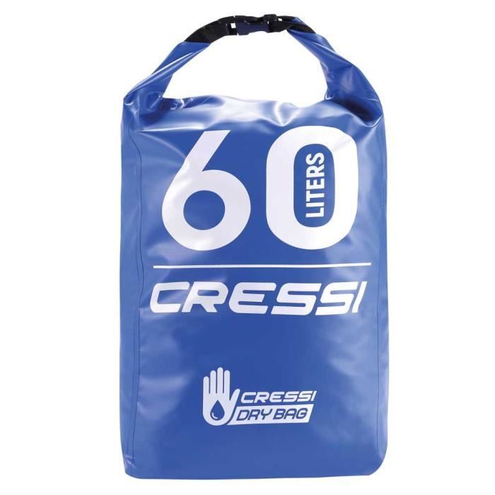 sac à dos étanche cressi sub s.p.a. dry back pack premium - bleu 60 l