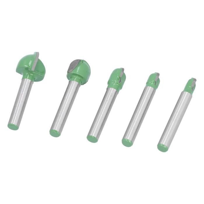 Lot De 4 Embouts De Routeur (fraise) Carbure Uxcell - Tige 1/4", Coupe 1/8" - Neuf