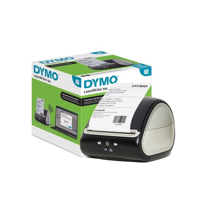 DYMO LabelWriter 5XL Imprimante d’étiquettes d’expédition XL professionnelle haute vitesse sans encre reconnaissance des étiquette