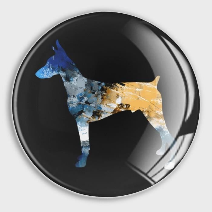 Denver Lot De 2 Petits Aimants De Réfrigérateur En Verre Motif Paysage