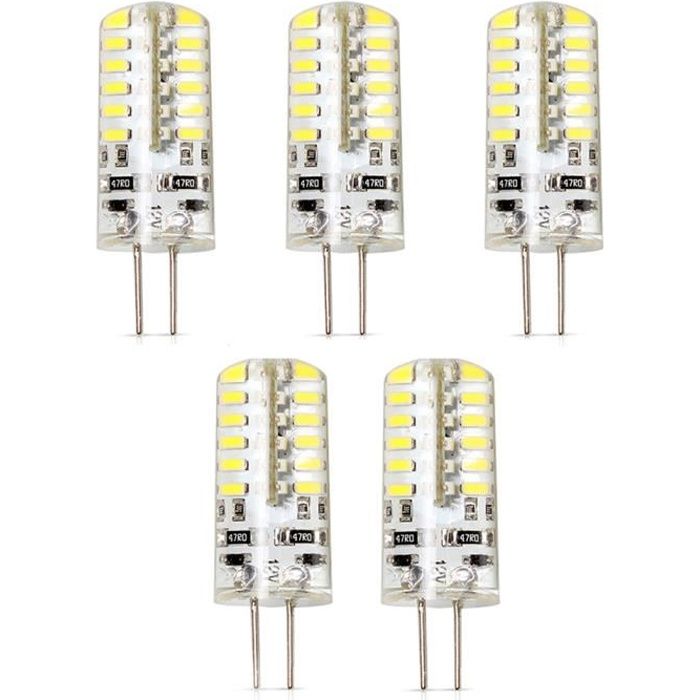 Ampoule LED Marque 5x G4 3W équivalent à 20W Blanc Froid 250LM