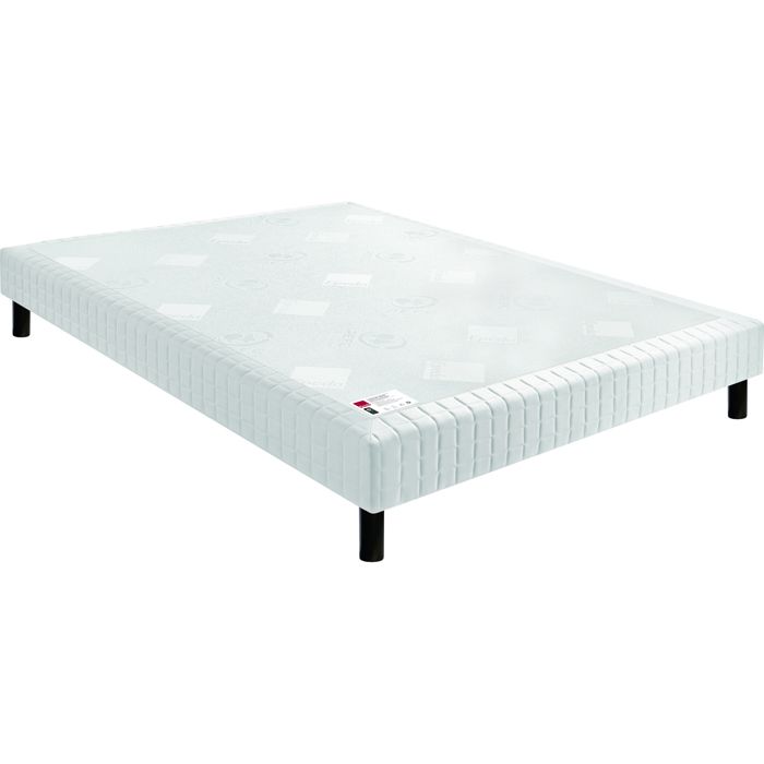 Sommier Nature confort ferme 15 cm - Epeda écru 90x200