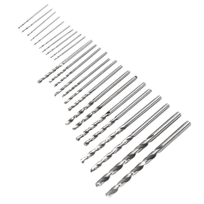 Forets Hélicoïdaux HSS Extra-Longs 150mm - Lot De 5 Diamètres (2/3/3.5/4/5mm) - Pour Bois, Métal Doux, Plastique