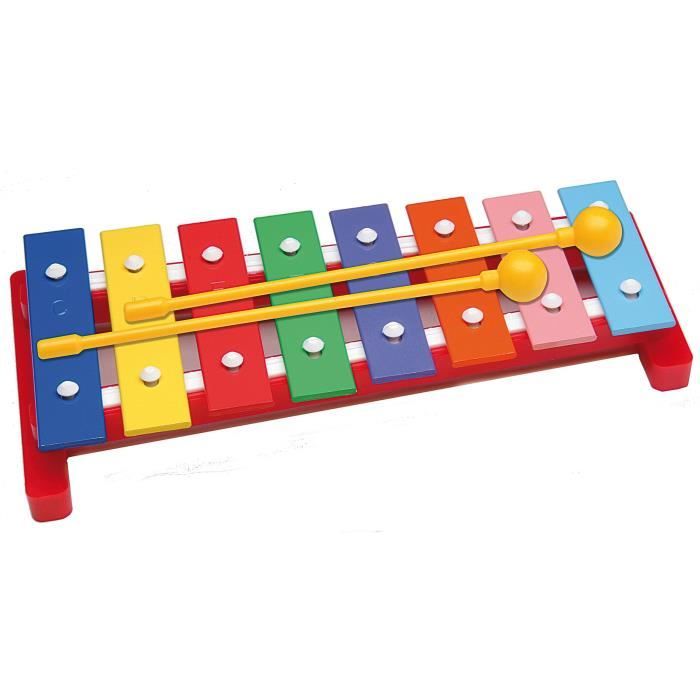Xylophone 8 notes 36M - BSM - Instrument de musique - Mixte - Orange