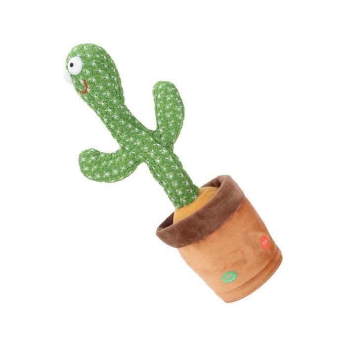 Cactus dansant en Shaking le corps avec la chanson, jouets en peluche, animaux en peluche électroniques, jouet éducatif pour enfants et bébés