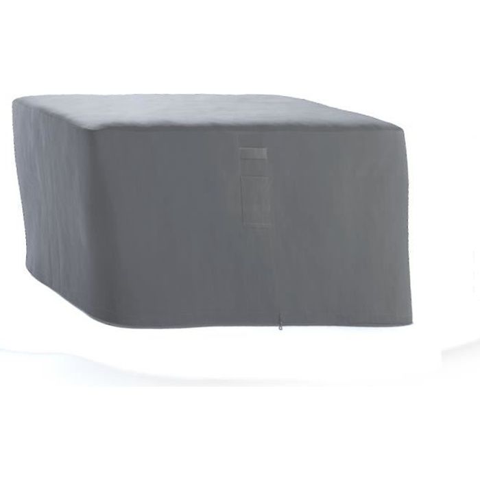 Housse pour salon de jardin Carré 117x117cm gris  Cdiscount Jardin
