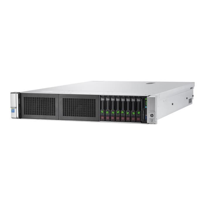HPE ProLiant DL380 Gen9 Base Serveur Montable sur rack 2U 2 voies 1 x Xeon E5-2620V4 - 2.1 GHz RAM 16 Go SATA-SAS hot-swap 2.5\