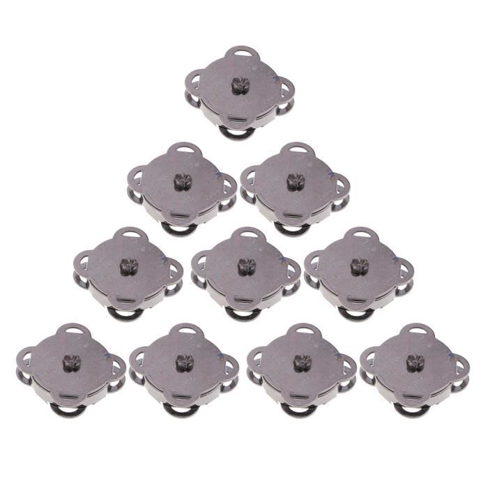 Lot De 50 Paires De Fermoirs Papillon Métal Pour Bijoux, Badges, Accessoires | Diamètre 10 Mm, Longueur 9 Mm | En Cuivre Argenté - 3