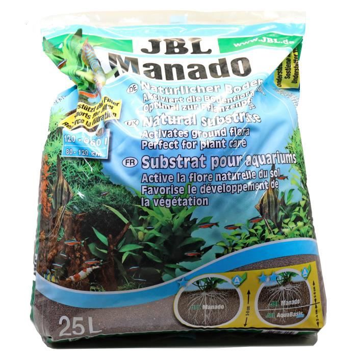 JBL Substrat de sol Manado - Pour plantes d'aquarium - 25l