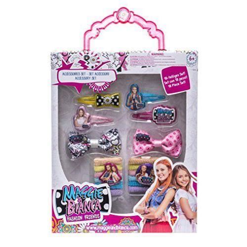 Joy Toy Maggie & Bianca – 4 Zöpfchenhalter Auf Backercard – Accessoires Für Fashion-Fans