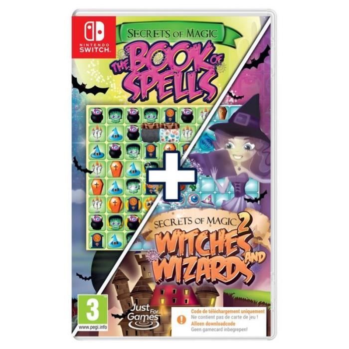 Just For Games Secrets of Magic 1 + 2 Code in a box Nintendo Switch - 3700664528250