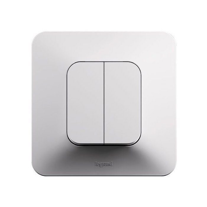Interrupteur LEGRAND Neptune Double va et vient - vue 1