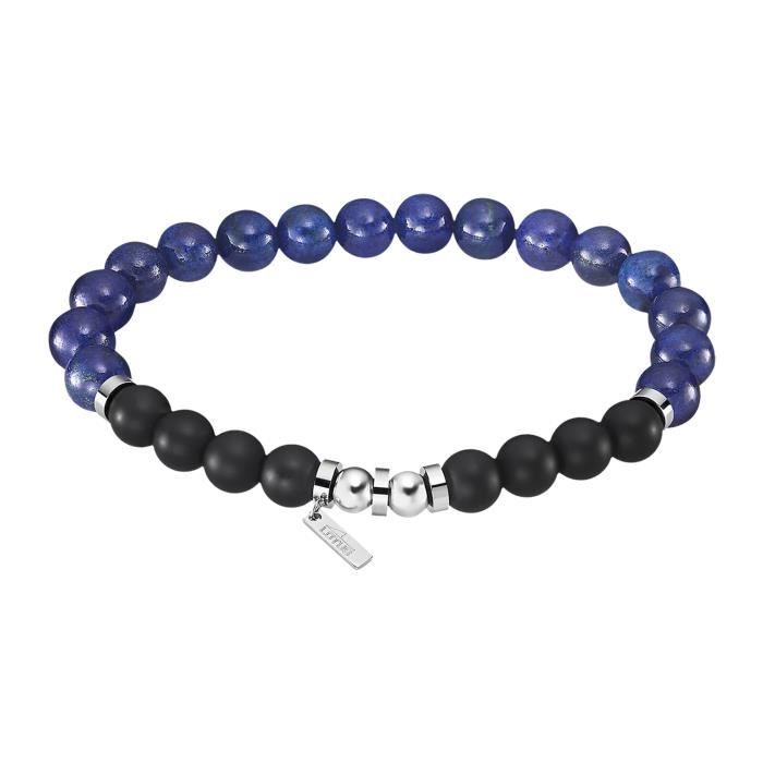 Bracelet homme Lotus Bracelet homme Lotus Style perles bleues
