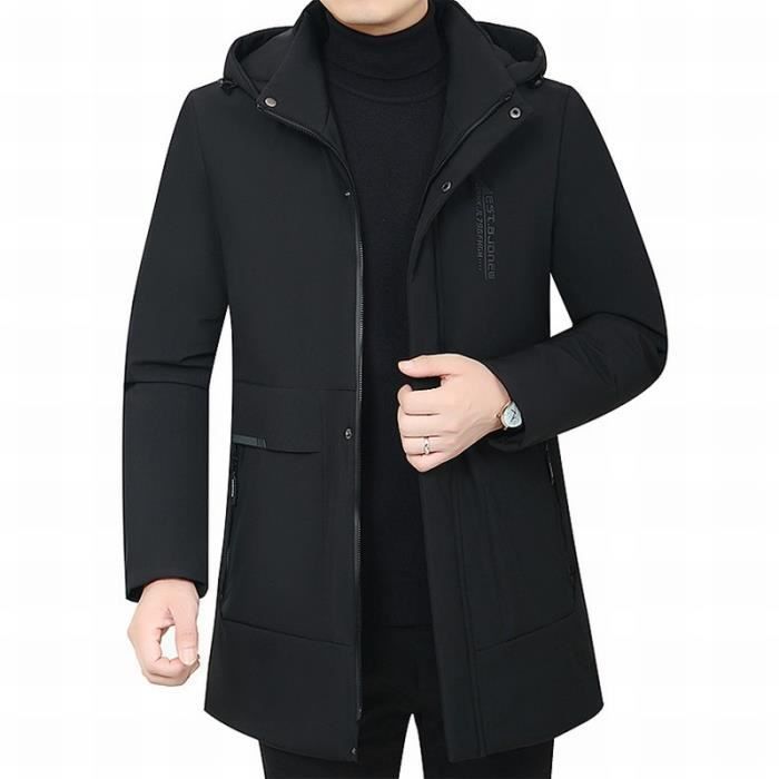 Doudoune homme veste col de fourrure chaude outlet
