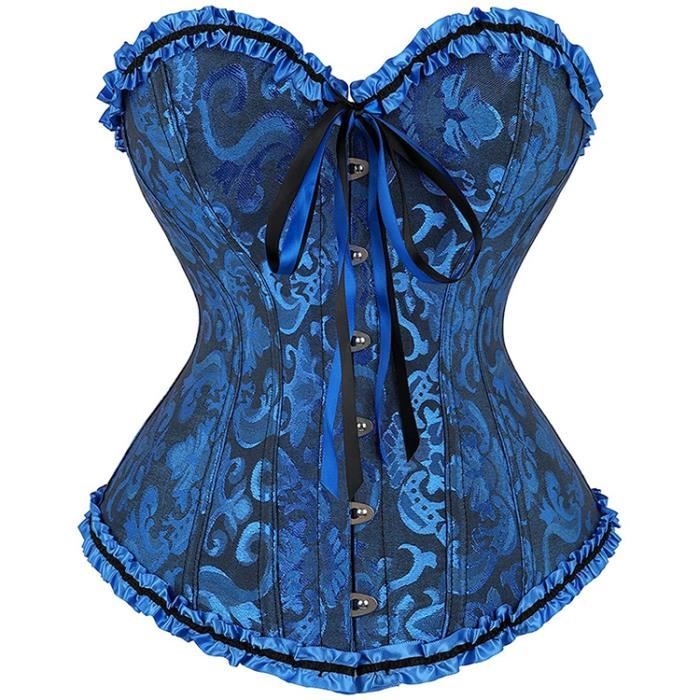 Corset à lacets sexy pour femme,bustier,haut court,sous le buste