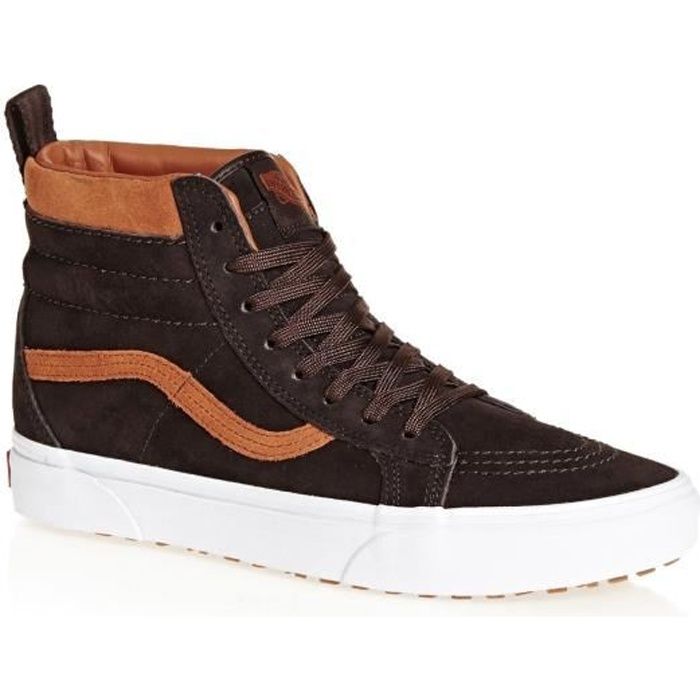 vans sk8 hi homme brun
