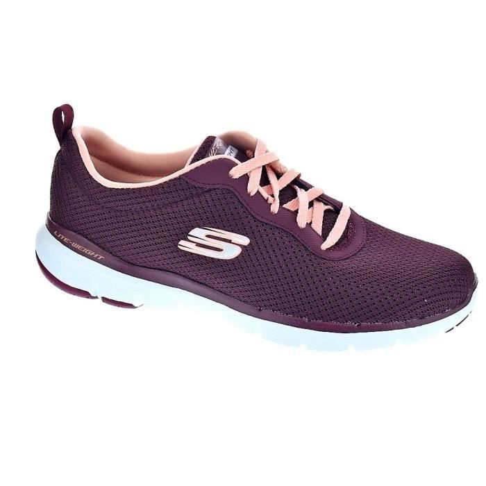 skechers running femme rouge